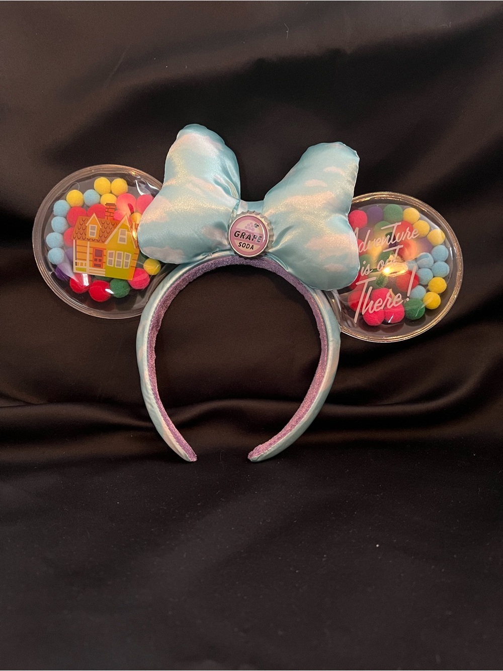 Grape Soda Up Balloon Minnie ears